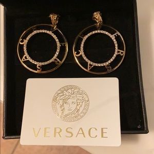 Versace authentic hoop earrings